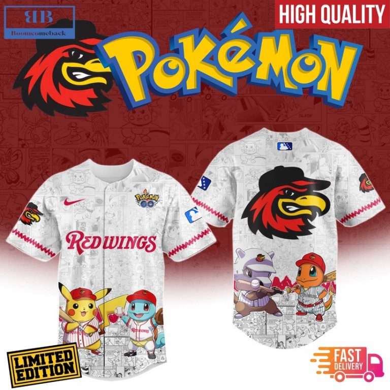 Rochester Red Wings x Pokemon Go Baseball Jersey