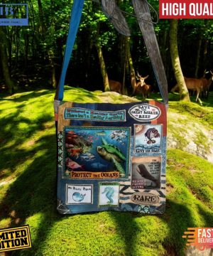 Protect The Oceans Full Print Tote Bag