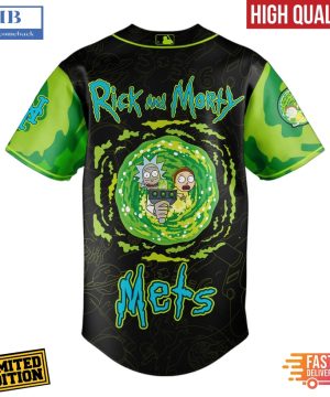 Rick and Morty Joinning New York Mets Baseball Jersey