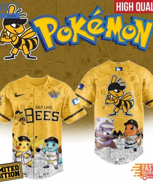 Salt Lake Bees x Pokemon Go Baseball Jersey