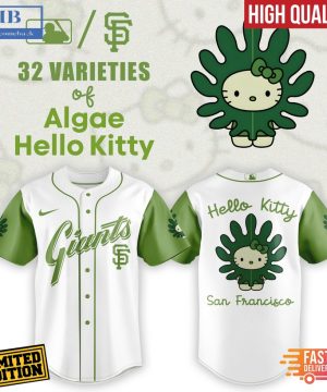San Francisco Giants x 32 Algae Hello Kitty Baseball Jersey And Cap
