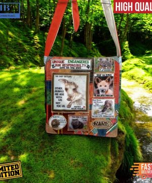 Save the Wild Ones Endangered Animal Tote Bag