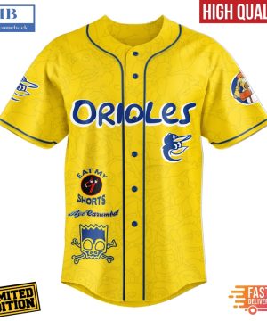 The Simpsons Joining Baltimore Orioles Special Baseball Jersey