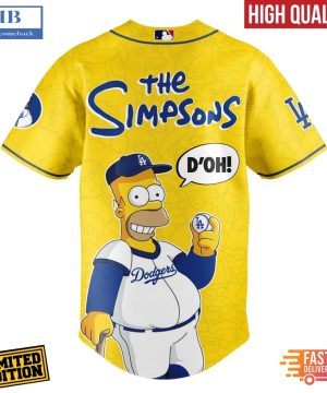 the simpsons joining los angeles dodgers special baseball jersey 3 FNdIR