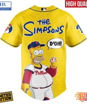 the simpsons joining philadelphia phillies special baseball jersey 3 FB5ya