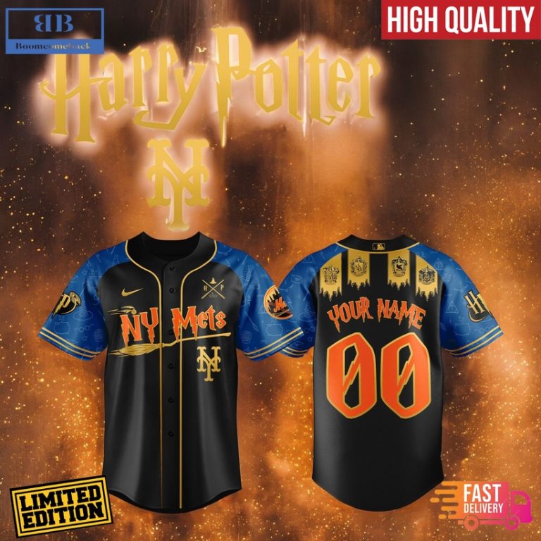 Personalized New York Mets Harry Potter Baseball Jersey Shirt