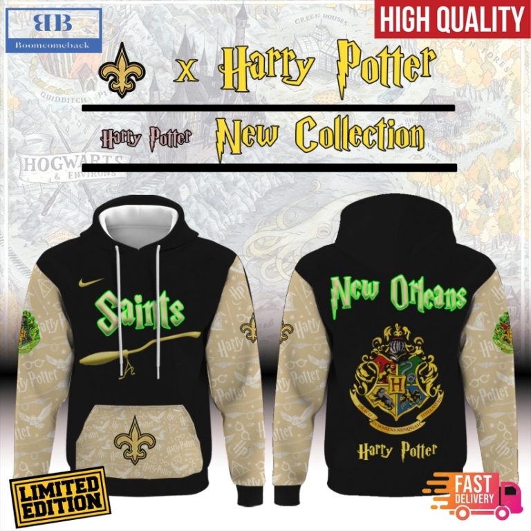 New Orleans Saints x Harry Potter All Over Print Hoodie