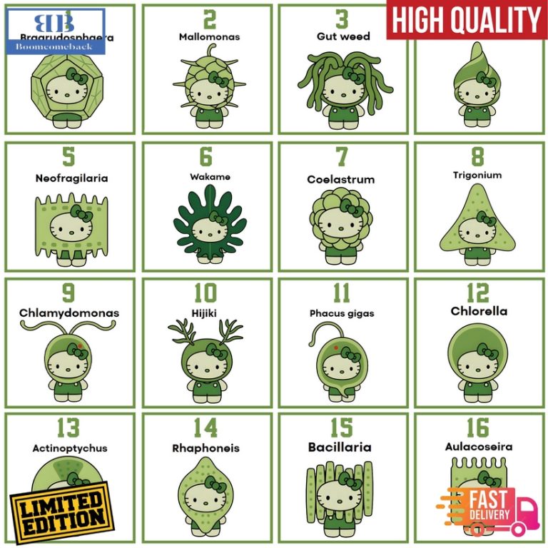 Los Angeles Dodgers x 32 Algae Hello Kitty Baseball Jersey And Cap