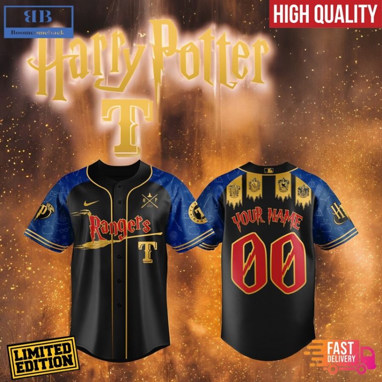 Personalized Texas Rangers Harry Potter Baseball Jersey Shirt
