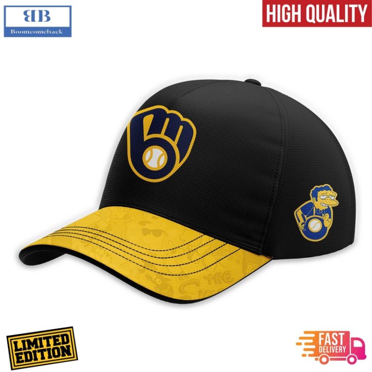 Milwaukee Brewers Mix The Simpsons Heritage Custom Baseball Jersey