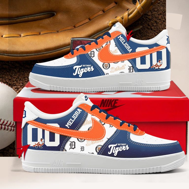 Detroit Tigers Personalized Air Force Shoes