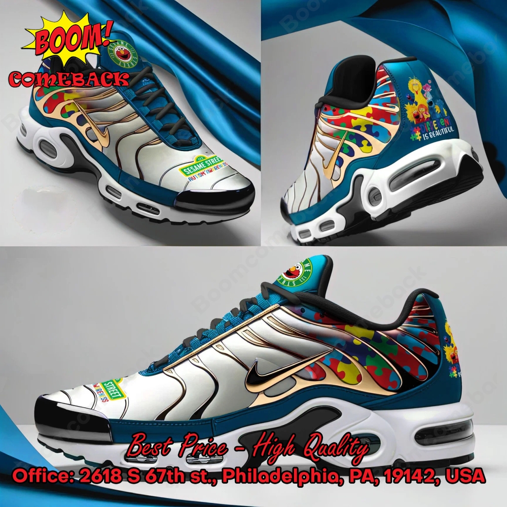 123 Sesame Street Autism Air Max Plus Shoes 123 Sesame Street Autism Air Max Plus Shoes