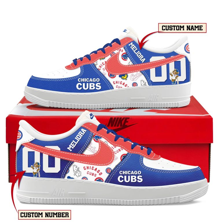 Chicago Cubs Personalized Air Force Shoes