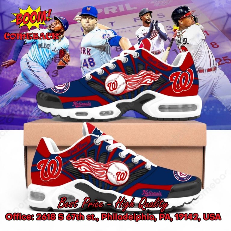 Washington Nationals Custom Name Air Max Plus Shoes