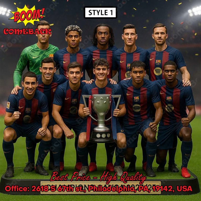 FC Barcelona La Liga Champions 202425 Acrylic Plaque