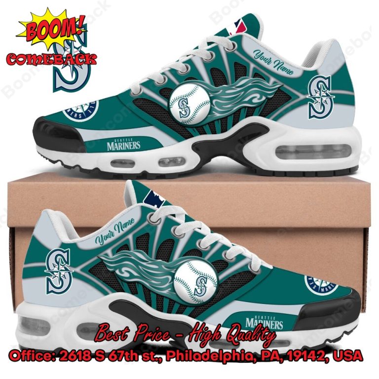 Seattle Mariners Custom Name Air Max Plus Shoes