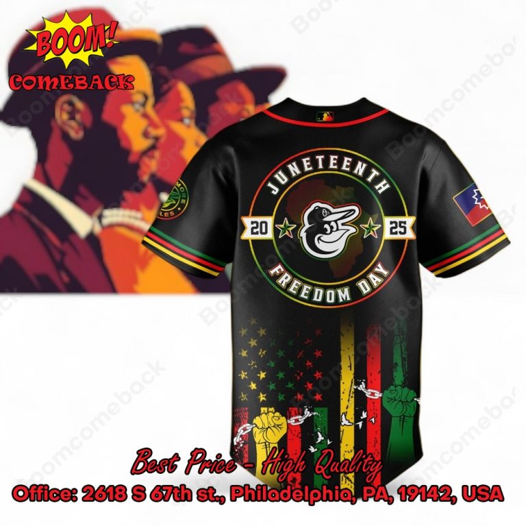 Baltimore Orioles Juneteenth Day Baseball Jersey