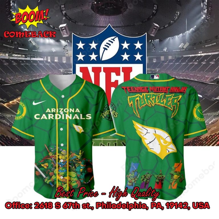 Arizona Cardinals X Ninja Turtles Night Baseball Jersey