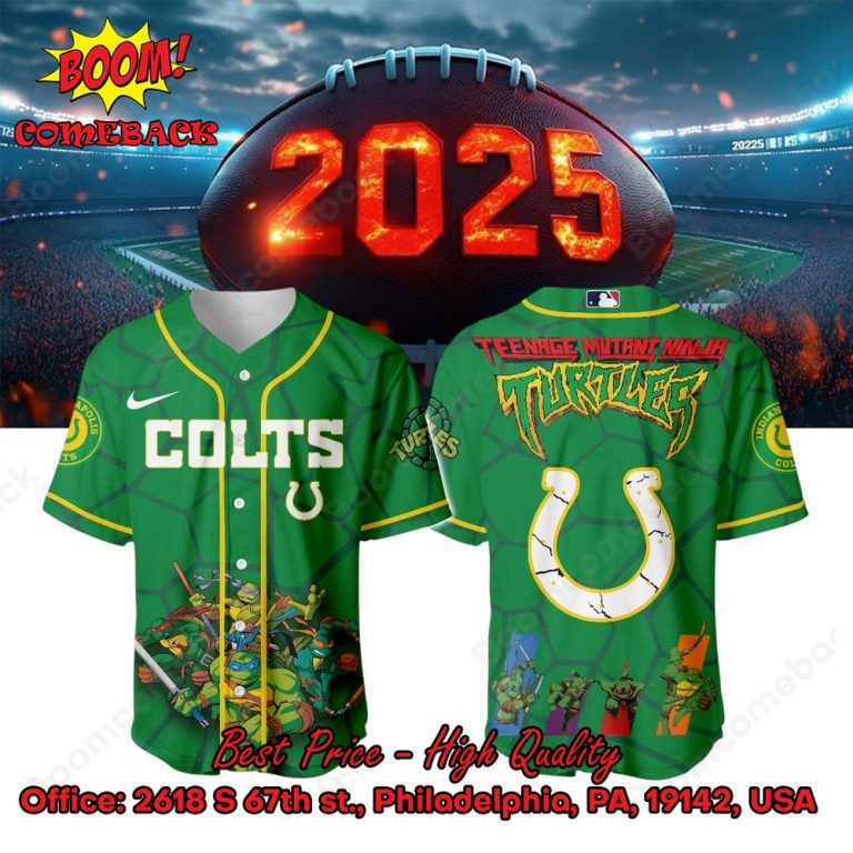 Indianapolis Colts X Ninja Turtles Night Baseball Jersey