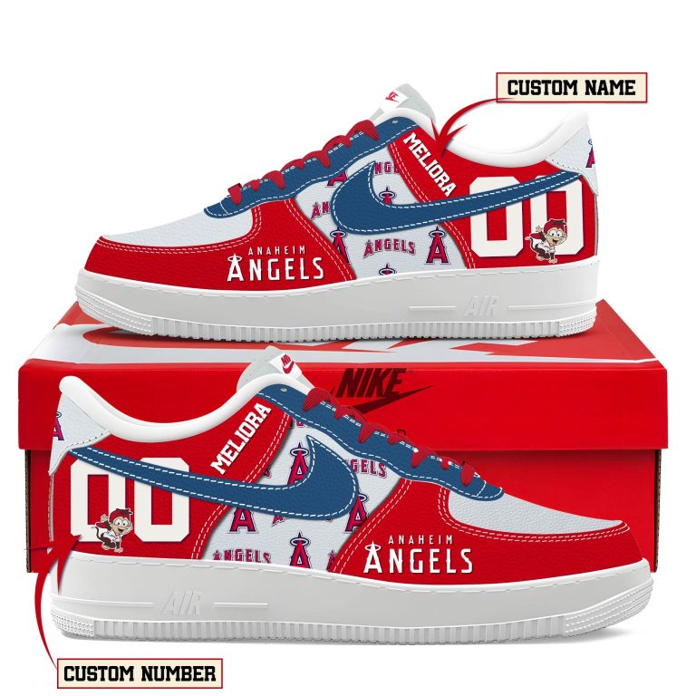 Los Angeles Angels Personalized Air Force Shoes