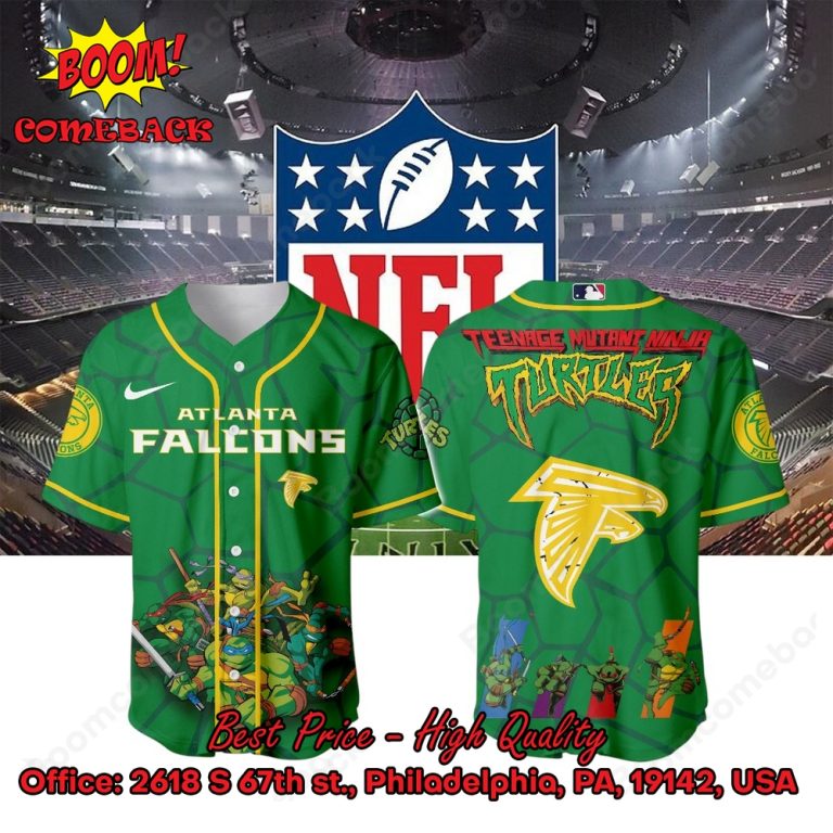 Atlanta Falcons X Ninja Turtles Night Baseball Jersey