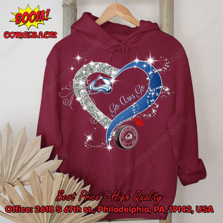 Colorado Avalanche Glitter Heart Shirt