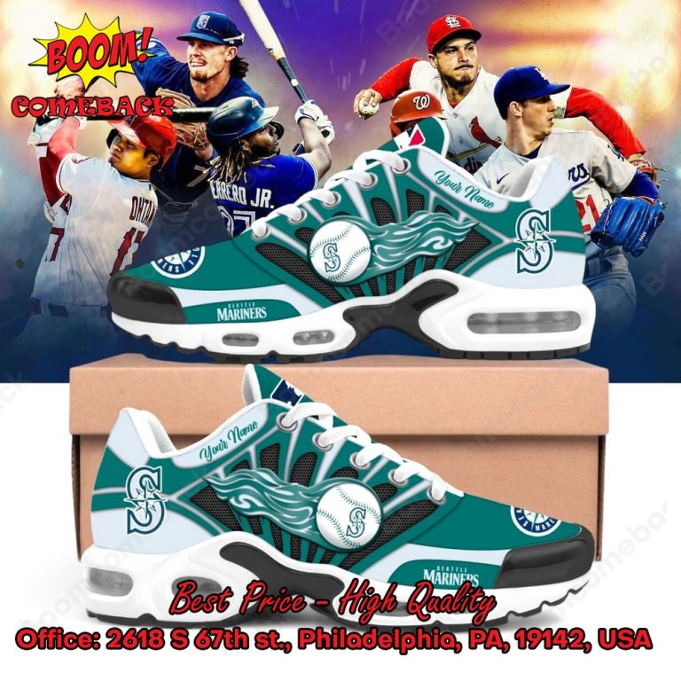 Seattle Mariners Custom Name Air Max Plus Shoes