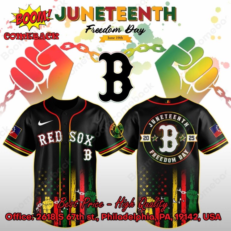 Boston Red Sox Juneteenth Day Baseball Jersey