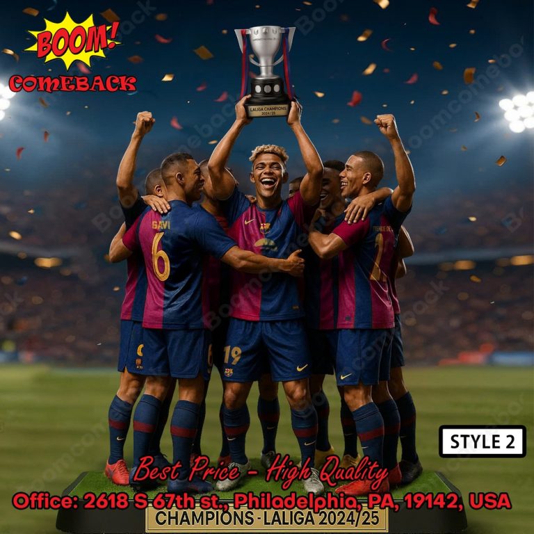 FC Barcelona La Liga Champions 202425 Acrylic Plaque