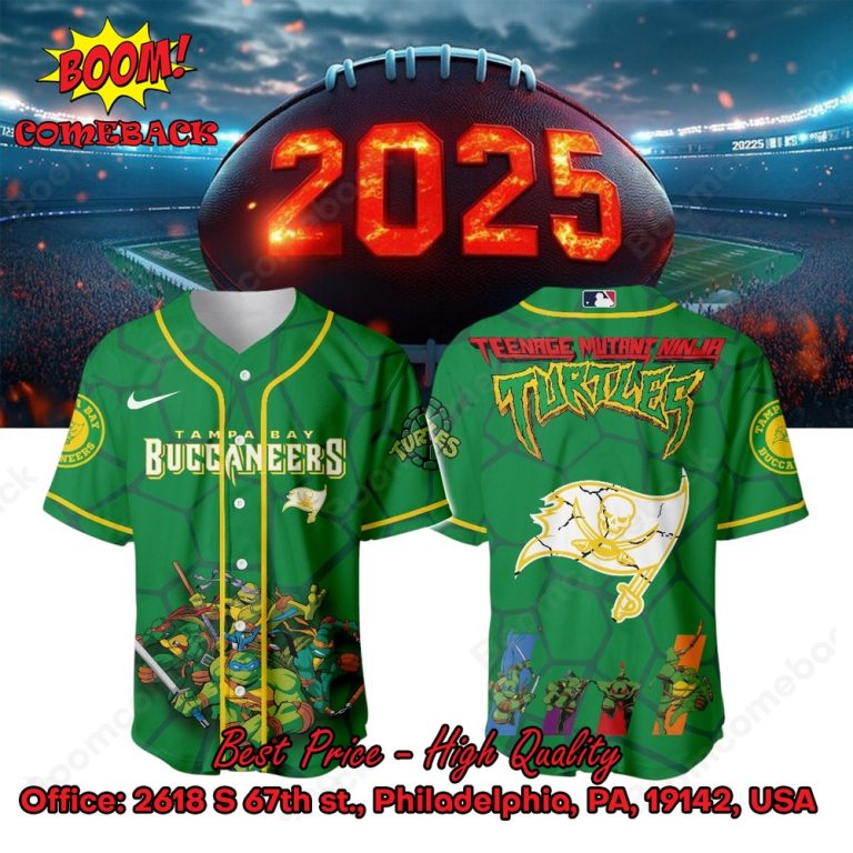 Tampa Bay Buccaneers X Ninja Turtles Night Baseball Jersey