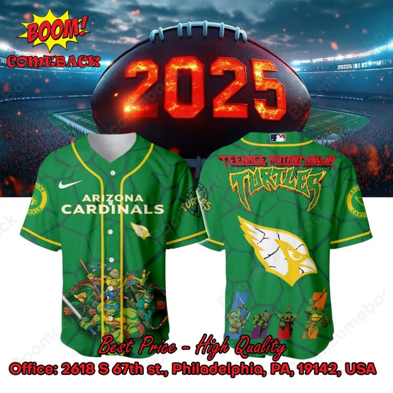 Arizona Cardinals X Ninja Turtles Night Baseball Jersey