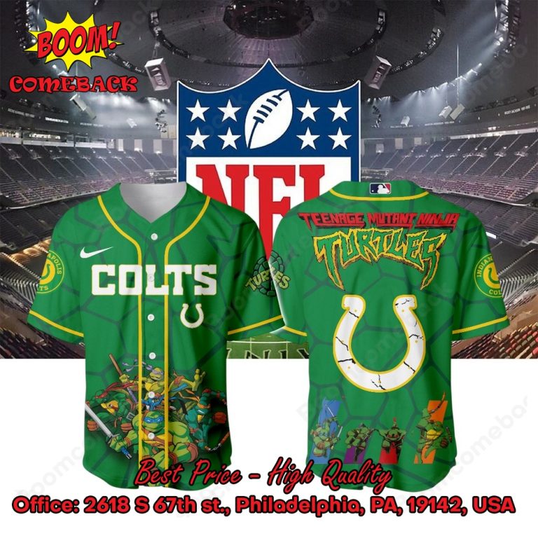 Indianapolis Colts X Ninja Turtles Night Baseball Jersey