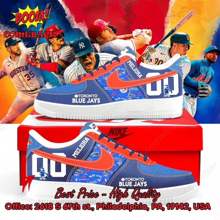 Toronto Blue Jays Custom Name Air Force Shoes