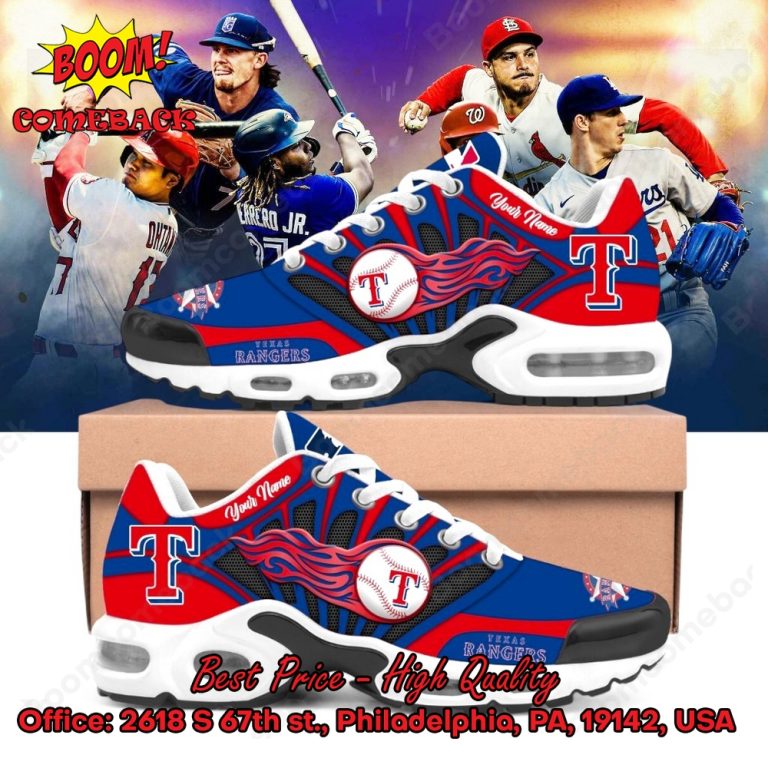 Texas Rangers Custom Name Air Max Plus Shoes