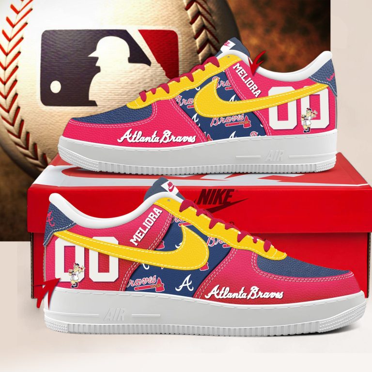 Atlanta Braves Personalized Air Force Shoes