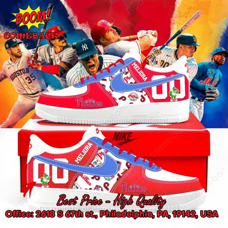 Philadelphia Phillies Custom Name Air Force Shoes