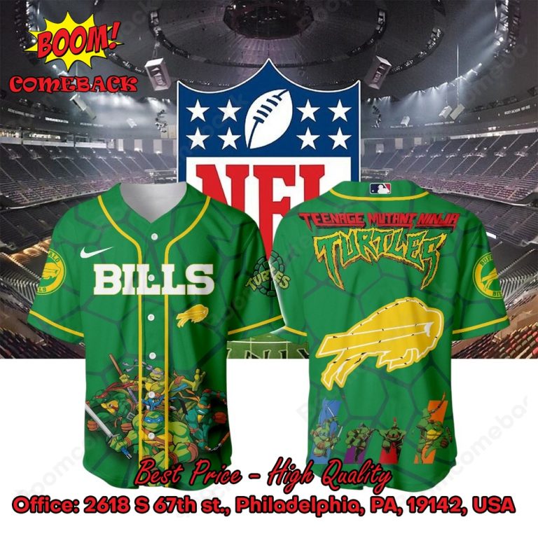 Buffalo Bills X Ninja Turtles Night Baseball Jersey