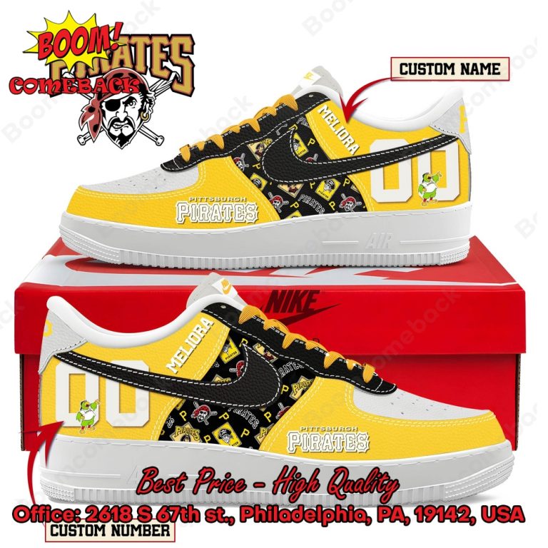 Pittsburgh Pirates Custom Name Air Force Shoes