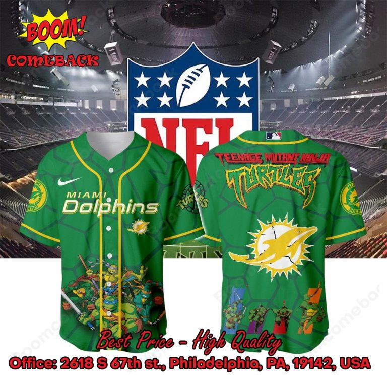 Miami Dolphins X Ninja Turtles Night Baseball Jersey