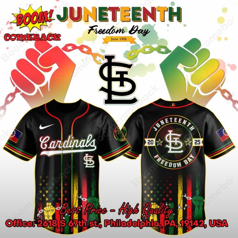 St. Louis Cardinals Juneteenth Day Baseball Jersey