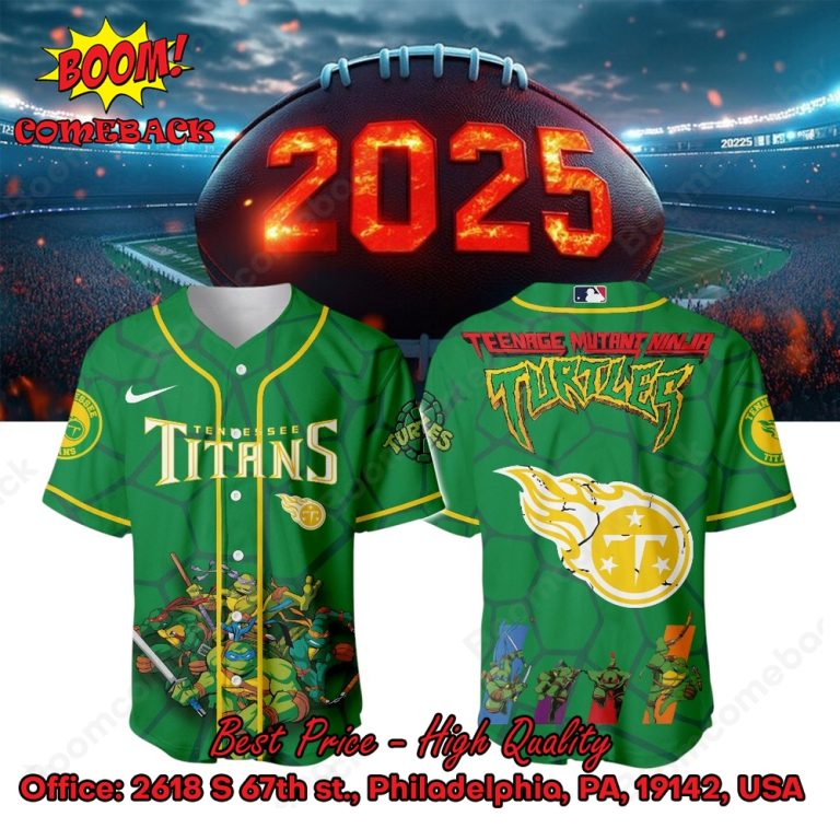 Tennessee Titans X Ninja Turtles Night Game Limited Edition Jersey