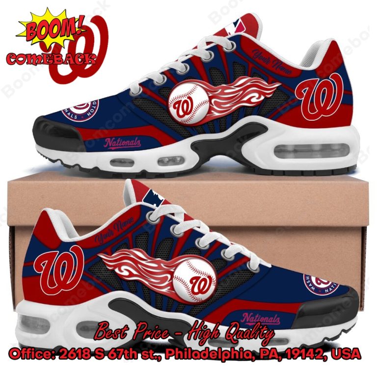 Washington Nationals Custom Name Air Max Plus Shoes