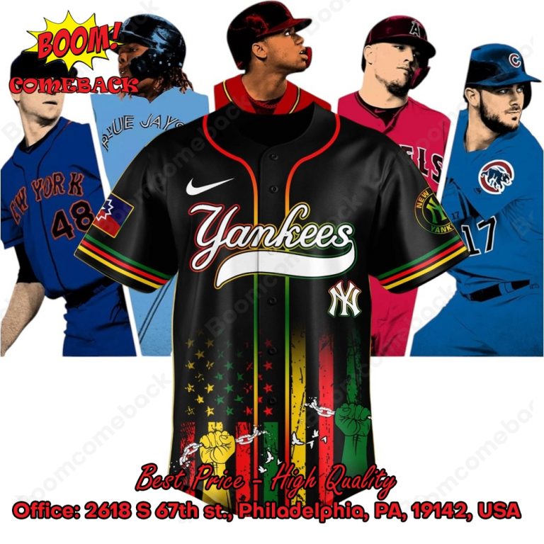 New York Yankees Juneteenth Day Baseball Jersey