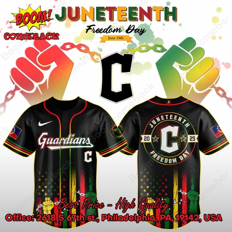 Cleveland Guardians Juneteenth Day Baseball Jersey