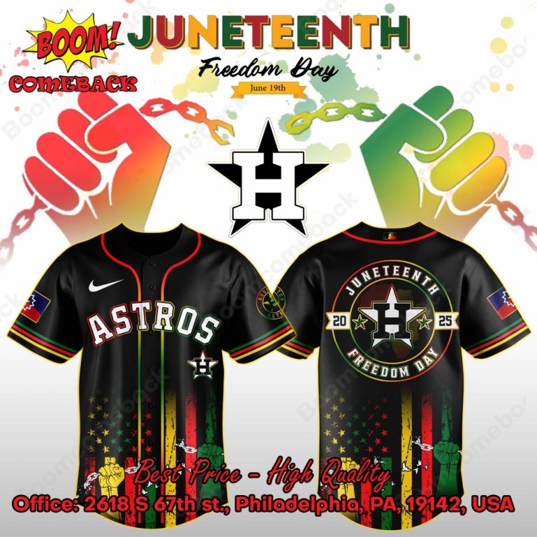 Houston Astros Juneteenth Day Baseball Jersey