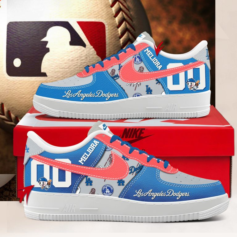 Los Angeles Dodgers Personalized Air Force Shoes