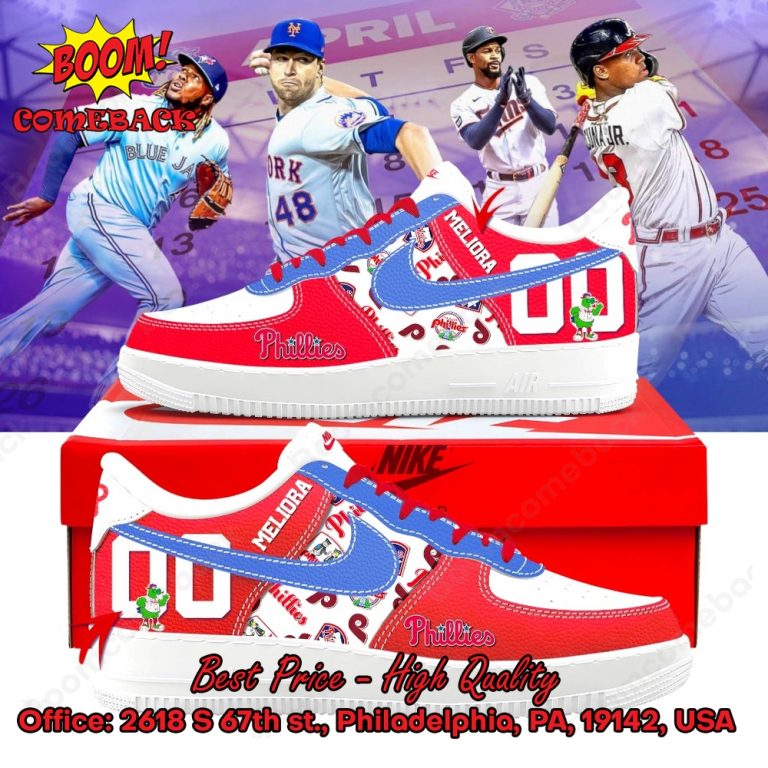 Philadelphia Phillies Custom Name Air Force Shoes