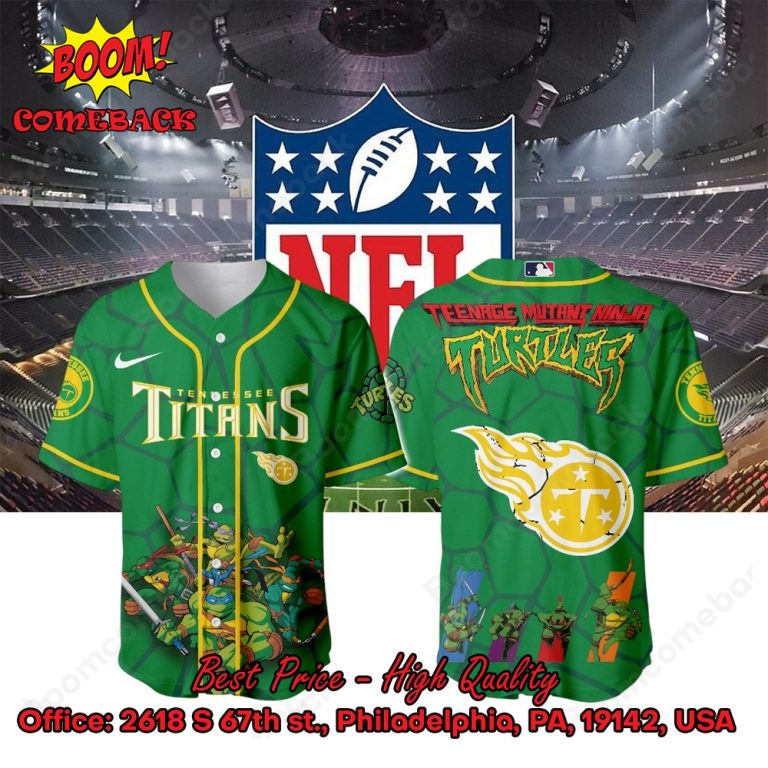 Tennessee Titans X Ninja Turtles Night Game Limited Edition Jersey