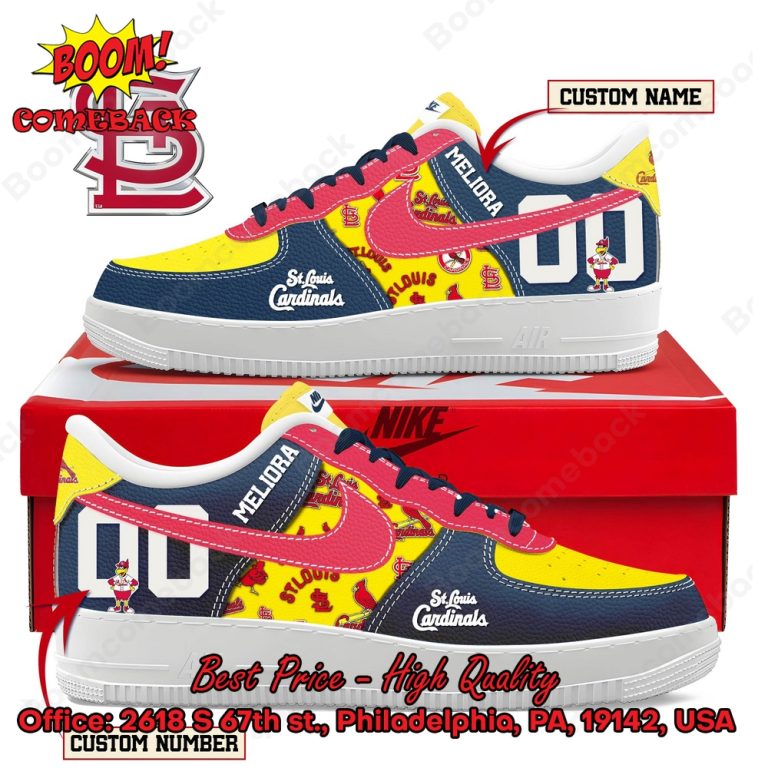 St. Louis Cardinals Custom Name Air Force Shoes