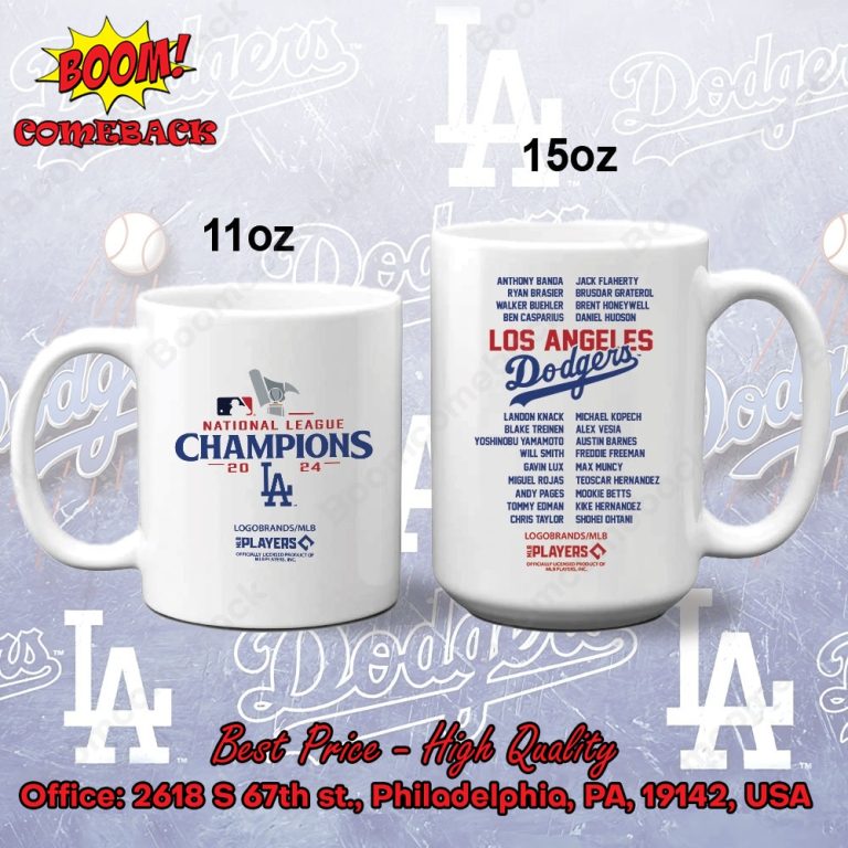 Los Angeles Dodgers 2024 World Series Champions Two-Pack Mug